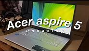 Affordable Laptop for Online Class | ACER Aspire 5 (Pink) quick unboxing + Accessories & camera test