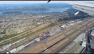Seattle, Washington - Landing at Seattle Tacoma SEATAC International Airport (2021)