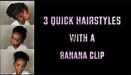 How To: 3 Quick Hairstyles With a Banana Clip | Yoshidoll