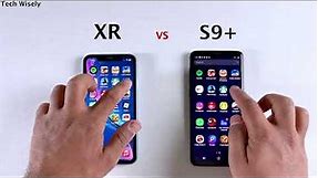 SAMSUNG S9+ vs iPhone XR in 2022 | Speed Test