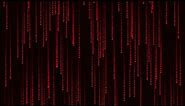 Falling Red Pixels - 1 Hour Matrix Effect TV Screensaver and Live Wallpaper 4K
