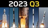 Rocket Launch Compilation 2023 - Q3