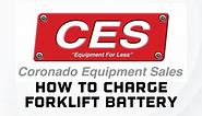 How to Properly Charge an Electric Forklift Battery | Coronado Equipment Sales