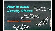 How to make a simple jewelry clasp, fastener for necklaces or bracelets, jewelry making