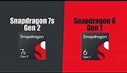 Snapdragon 7s Gen 2 VS Snapdragon 6 Gen 1 | Full Comparison