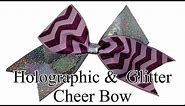 How To Make A Chevron Glitter Cheer Bow