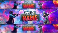 *100% FREE* Fortnite: Channel Art Banner Template [Photoshop]