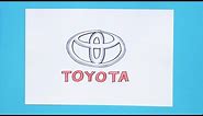 How to draw Toyota Logo