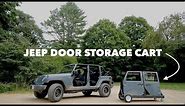 Homemade Jeep Door Storage Cart // EASY DIY