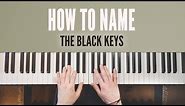 How to label the black keys on piano/keyboard // Flats and sharps