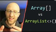 Array vs. ArrayList in Java Tutorial - What's The Difference?