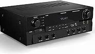 Starfavor Bluetooth Stereo Receiver w Phono Inputs, 2.1 Channel 500W Peak Power Home Audio receivers amplifiers for Speakers w Subout,RCA in,USB,SD,FM,2 MIC in Echo and Headphone Jack KA-500