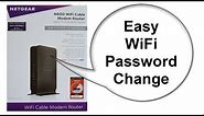 NETGEAR modem router Reset - N600 C3700 - How to Change Wifi Password - Beginners