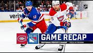 Canadiens @ Rangers 4/7 | NHL Highlights 2024