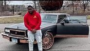 Got the 1987 Chevy caprice landau satin black with rose gold trims and rims 🔥🤯 #oldschoolcars