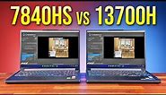 Best Laptop CPU 2023? AMD Ryzen 7 7840HS vs Intel i7-13700H
