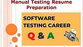 Manual Testing Resume Preparation | G C Reddy Software Testing |