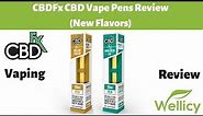 CBDFx Disposable CBD Vape Pens Review | New Honeydew Ice & Melon Cooler | 30mg Broad Spectrum CBD