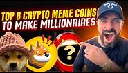 Ripple XRP WAIT! - TOP 8 MEME COINS FOR MASSIVE GAINS! (Best Crypto To Buy Now 2024)
