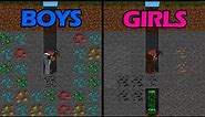 Boys vs Girls Memes in Minecraft