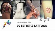 30 Letter Z Tattoo Designs, Ideas and Templates