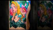 Alice in Wonderland Cartoon Tattoo