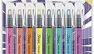 SHARPIE Highlighter, Clear View Highlighter with See-Through Chisel Tip, Stick Highlighter, Assorted, 8 Count
