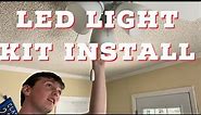 How to Install a NEW LED Light Kit on a Ceiling Fan