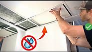 How to Install a Drop Ceiling in a Bathroom (DIY Drop Ceiling Installation with PVC Tiles!)