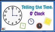 Telling the Time for Kids: O'Clock Times- WORKSHEET INCLUDED!
