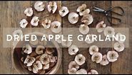 How to Make a Dried Apple Garland