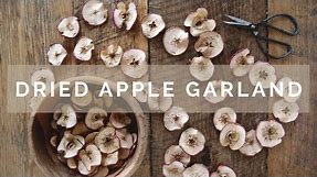 How to Make a Dried Apple Garland