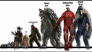 Monsters Size Comparison - MOVIE MONSTERS