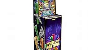 Arcade1Up Wheel of Fortune Casinocade Deluxe Arcade Game 5 Foot Tall Stand Up Cabinet with 8 Inch Dual LCD Screens, Electronic Games for Adults
