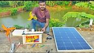 My new Solar Panel Setup 12v 125 Watt | EXIDE 40AH SOLAR BATTERY | loom soler battery full setup