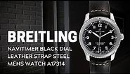 Breitling Navitimer Black Dial Leather Strap Steel Mens Watch A17314 Review | SwissWatchExpo