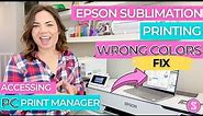 Why is Epson F570 Sublimation Printer Printing Wrong Colors (PC FIX)