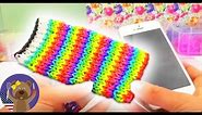 Rainbow loom iphone case english tutorial - how to make a loom bands phone case