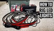 How To Rig LED Strip Lights To 12V Battery