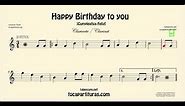 Happy Birthday Sheet Music for Clarinet