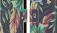 Head Case Designs Jungle Tropical Prints Leather Book Wallet Case Cover Compatible with Apple iPhone 13 Pro