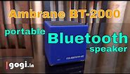 Ambrane BT-2000 review portable Cube shaped Bluetooth speaker for Rs. 999.