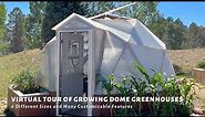 Virtual Tour of 6 Sizes of Growing Dome Greenhouse Kits