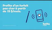 Lucky Mobile : Forfaits pas chers à partir de 15 $/mois