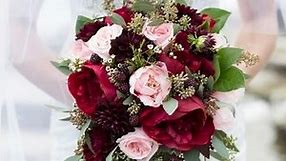 Burgundy Rose Wedding Bouquet