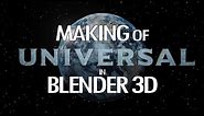 Blender 3D Tutorial: Making of Universal Logo in Blender 3D 2.8X