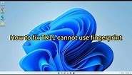 How to fix TK11 cannot use fingerprint