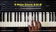 How to Play the E Major Chord on Piano and Keyboard
