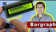 Display input voltage as bargraph on LCD using Arduino and potentiometer