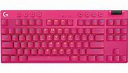 Buy the Logitech G Pro X TKL LIGHTSPEED Gaming Keyboard - Pink / Magenta Up to... ( 920-012426 ) online